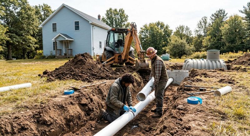 Aerobic Sewage Installation in Columbus, OH