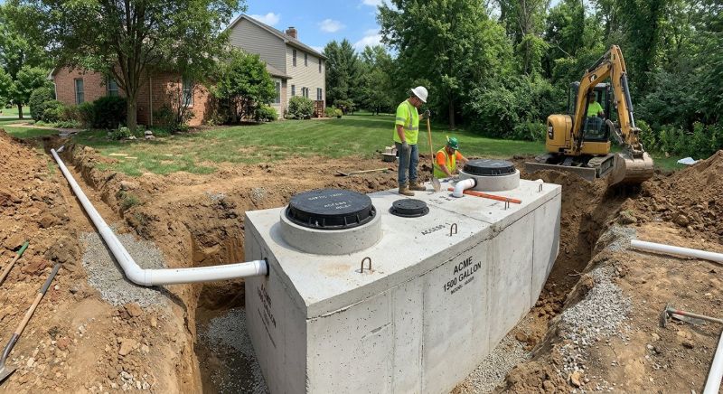 Sewage Tank Installation in Columbus, OH